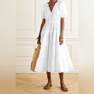 Ulla Johnson Claribel White Cotton Dress